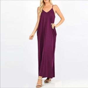 Plus Size Maxi dress with pockets NWT